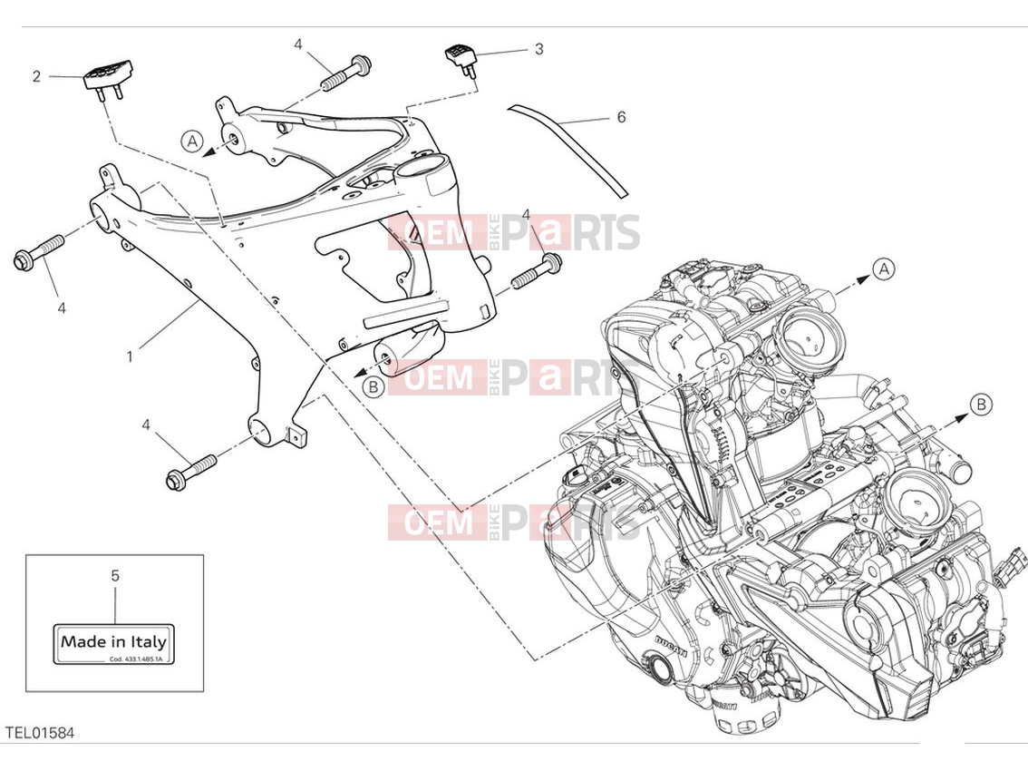 DUCATI 2024 Monster Frame