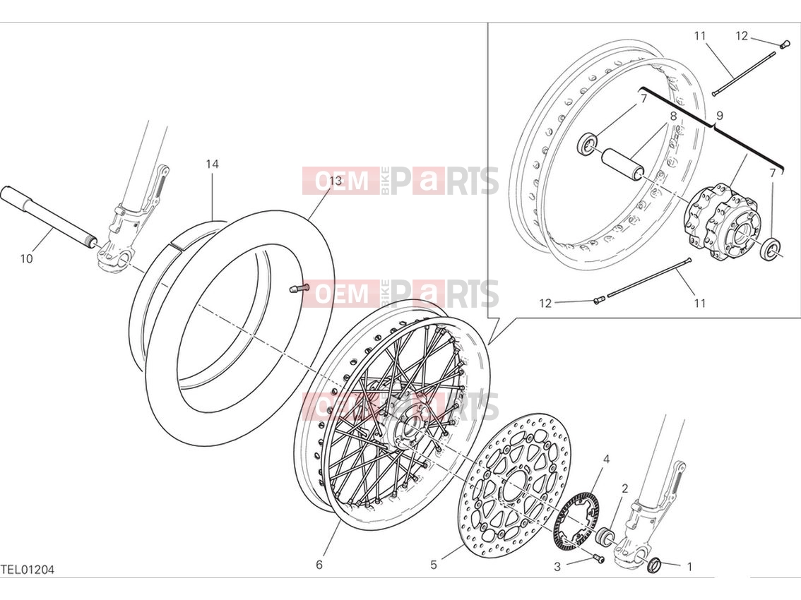 DUCATI 2024 Scrambler Nightshift Front wheel