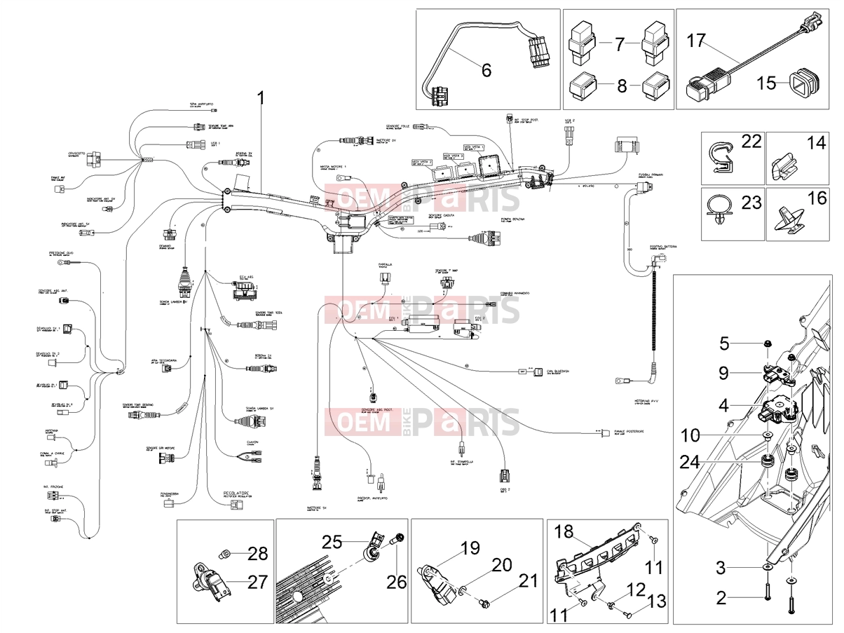 Electrical systems » Central electrical system - Motoguzzi V85 TT E5+ (EU) 2025