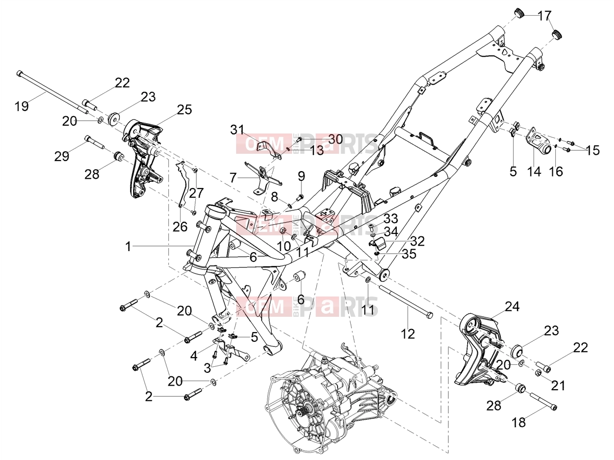 MOTOGUZZI V85 TT Strada E5+ (EU) Frame/bodywork » Frame/bodywork