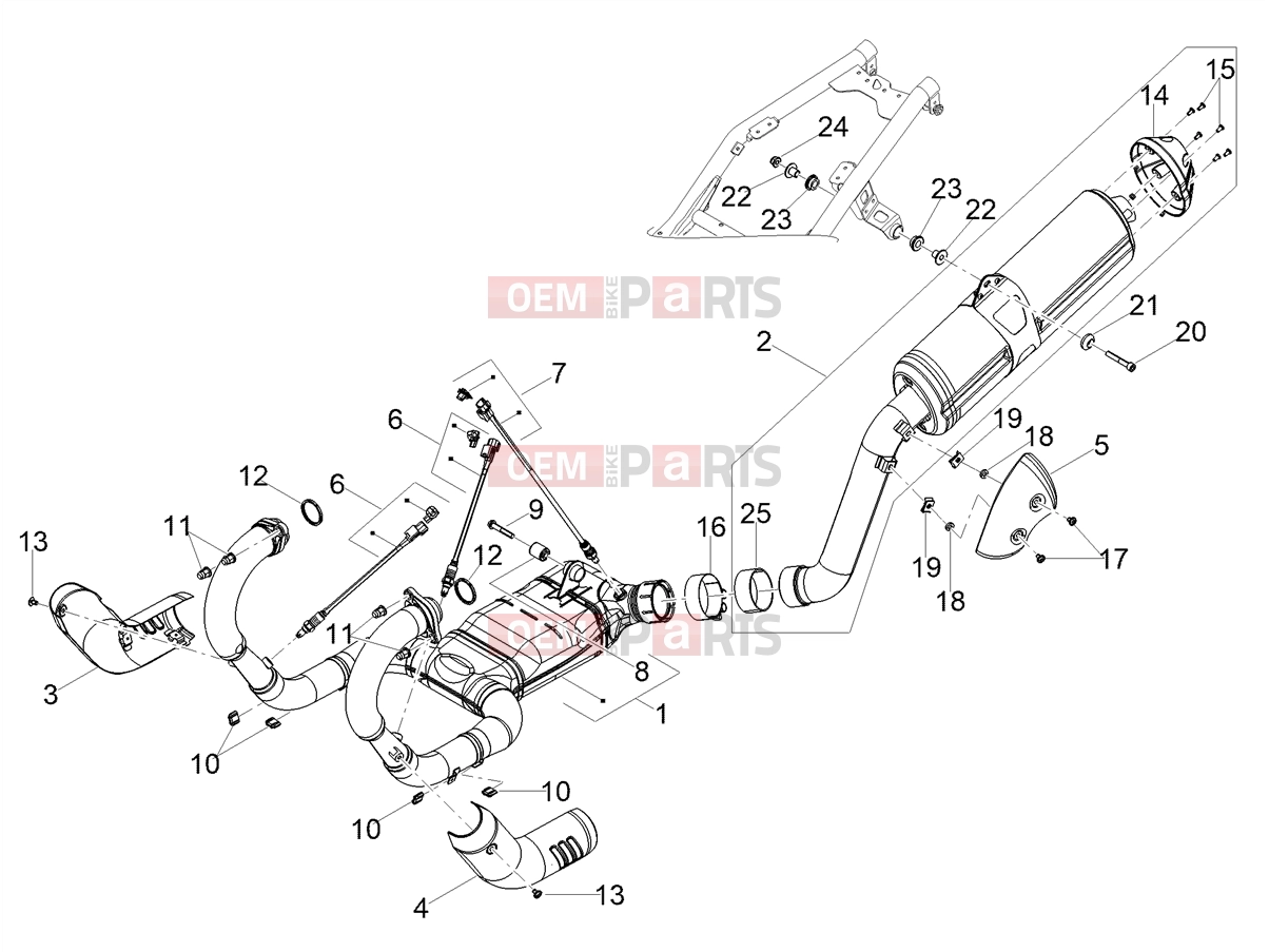 MOTOGUZZI V85 TT Strada E5+ (EU) Engine » Silencer