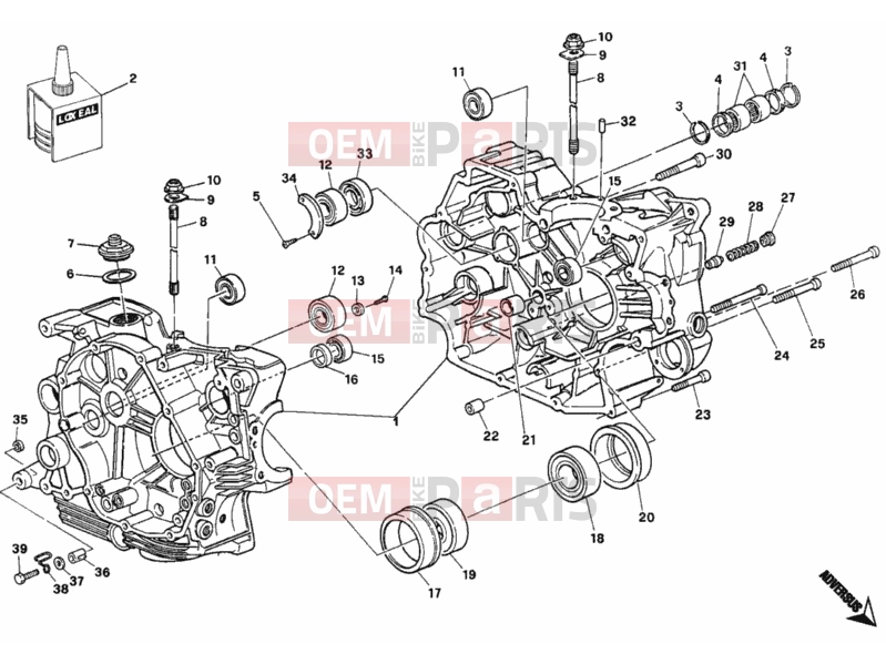 DUCATI 1996 Monster 600 CRANKCASE » ENGINE CASE