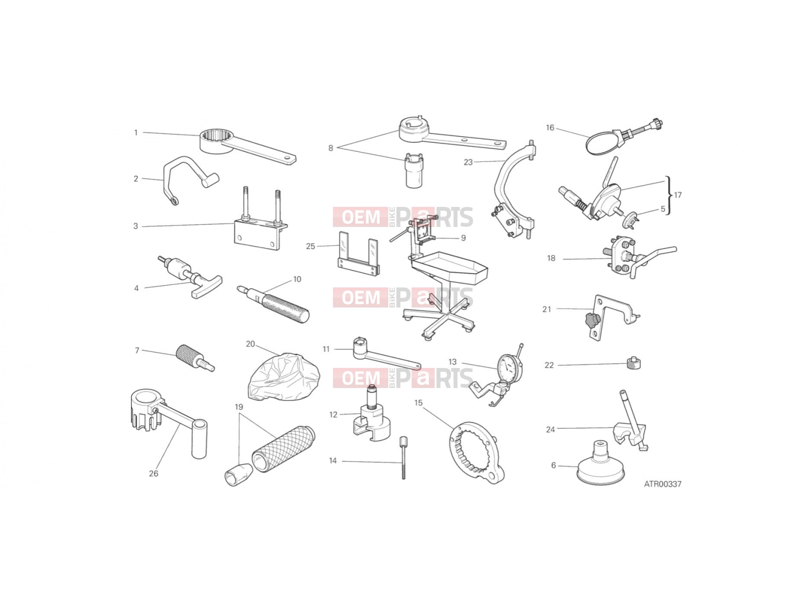 DUCATI 2018 Scrambler 1100 Special WORKSHOP SERVICE TOOLS (ENGINE)