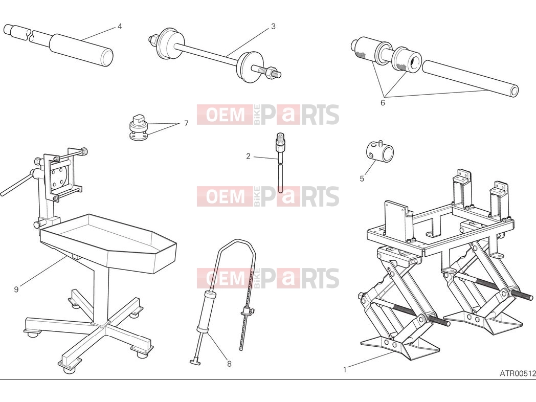 DUCATI 2025 Monster Workshop service tools - frame