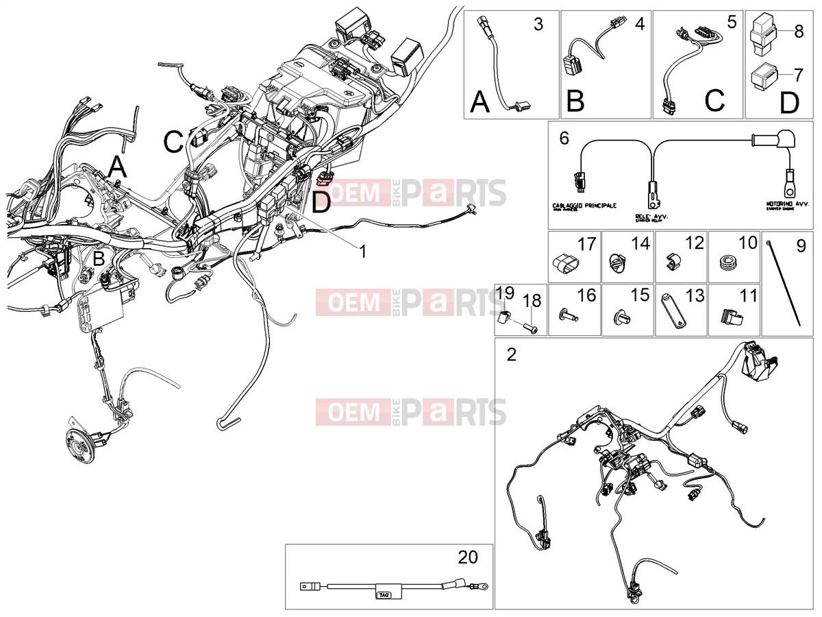 MOTOGUZZI V100 Mandello S E5+ (EU) Electrical systems » Central electrical system