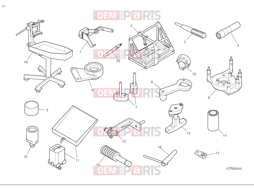 DUCATI 2025 Diavel V4 Workshop service tools - engine (1)