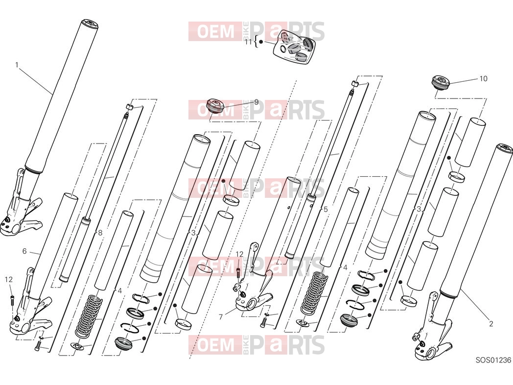 Front fork - Ducati Diavel V4 2025