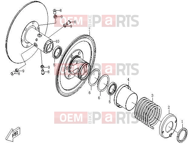 CFMOTO 2014 UTV UFORCE 600 (CF600-5) SECONDARY SHEAVE - E16