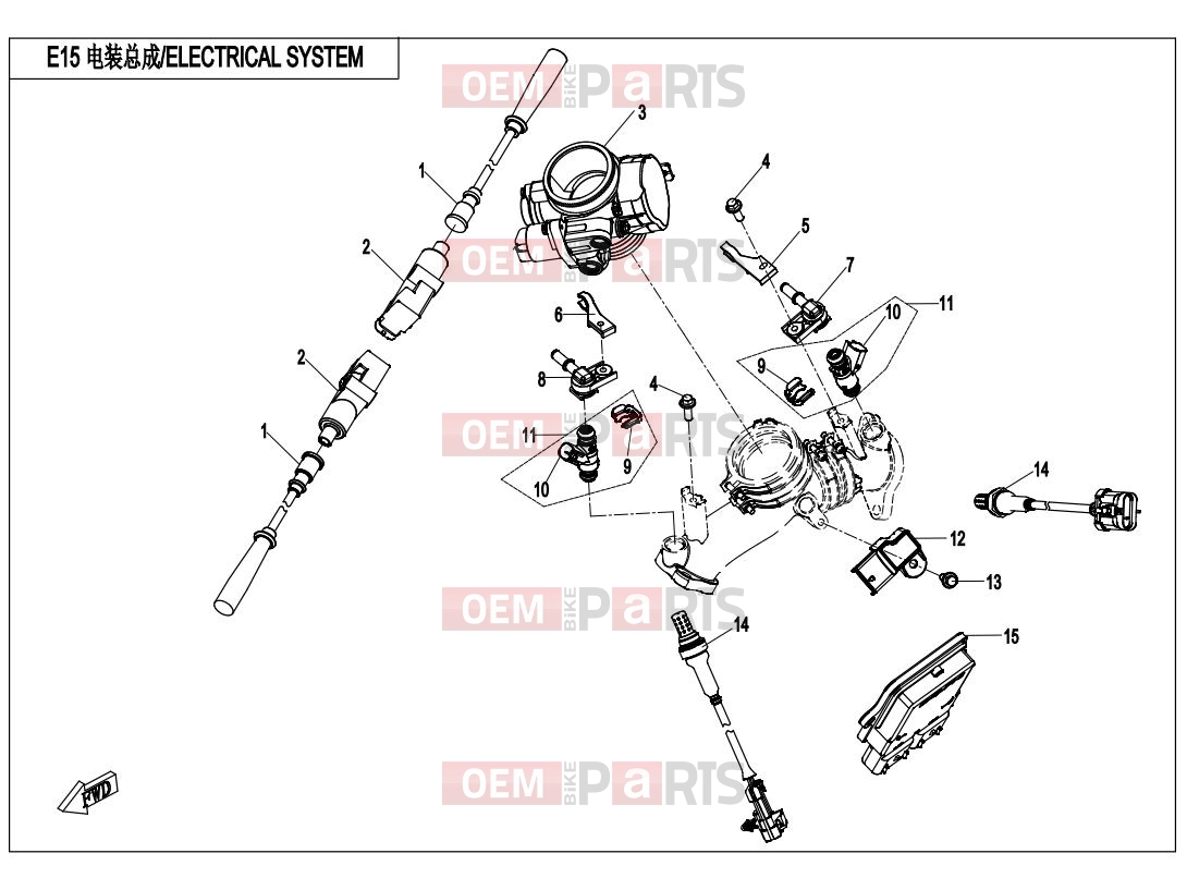 CFMOTO 2015 UTV UFORCE 800 (CF800-3) ELECTRICAL SYSTEM