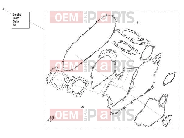 CFMOTO 2017 UTV UFORCE 800 (CF800UU-A) ENGINE GASKET SET - E29