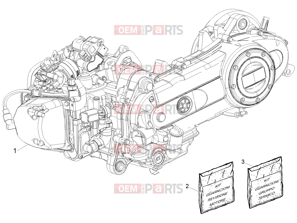 Engine » Engine assembly - Piaggio Liberty 50 (EU) 2026
