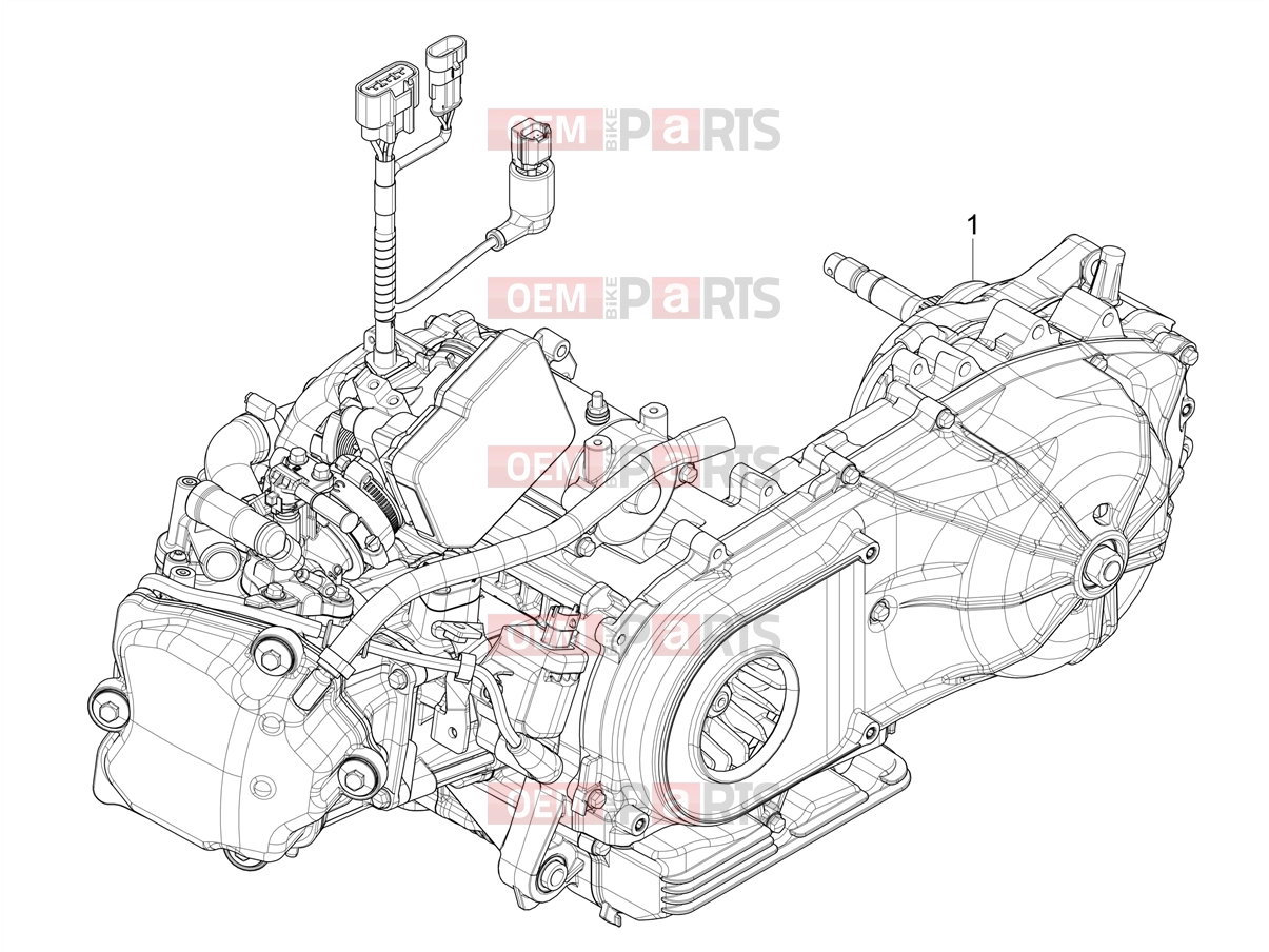 PIAGGIO MP3 310 Sport E5+ (EU) Engine » Engine assembly