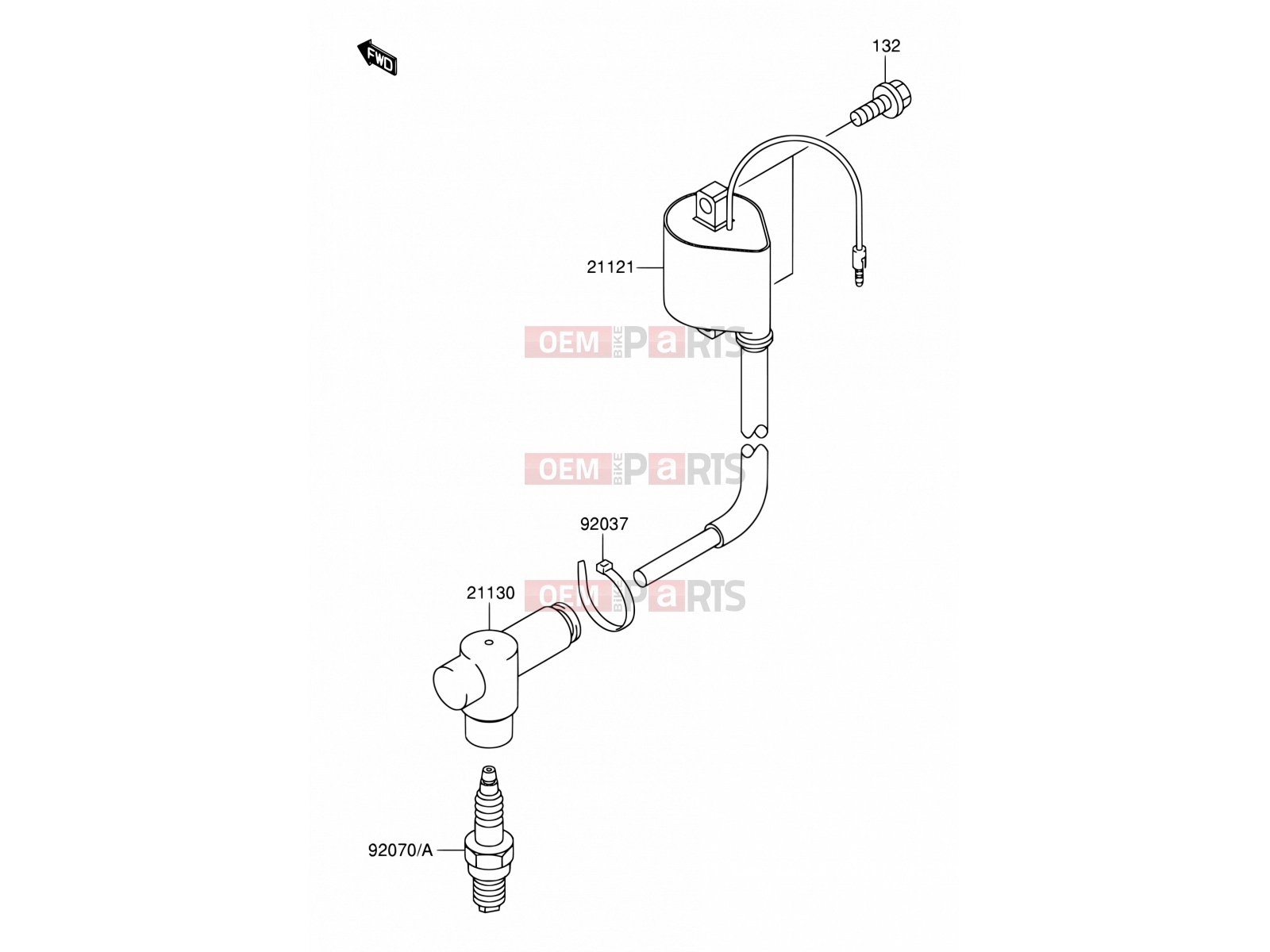 14 - IGNITION SYSTEM - Suzuki RM100 K3 (2003) (E21)