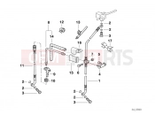 BMW Motorrad BMW 2002 R-Models 4V R 850 R 94 (0401,0406) Brake pipe, front