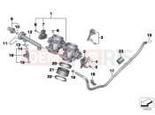BMW Motorrad BMW 2013 F-Models K7x F 800 R (0217,0227) Throttle Housing Assy