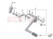 BMW Motorrad BMW 2013 F-Models K7x F 800 R (0217,0227) External gearshift parts/Shift lever