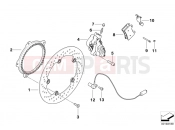 BMW Motorrad BMW 2013 F-Models K7x F 800 R (0217,0227) Front brake, standard design, rivet pack