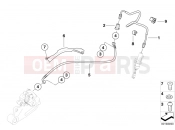 BMW Motorrad BMW 2013 F-Models K7x F 800 R (0217,0227) Brake pipe, rear, without ABS