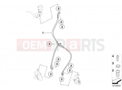 BMW Motorrad BMW 2013 F-Models K7x F 800 R (0217,0227) Brake pipe, front, without ABS