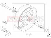 BMW Motorrad BMW 2013 F-Models K7x F 800 R (0217,0227) Cast rim, front