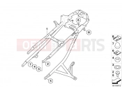 BMW Motorrad BMW 2013 F-Models K7x F 800 R (0217,0227) Rear frame