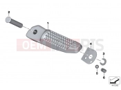 BMW Motorrad BMW 2013 F-Models K7x F 800 R (0217,0227) Rear footrests
