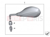 BMW Motorrad BMW 2013 F-Models K7x F 800 R (0217,0227) Mirror