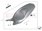 BMW Motorrad BMW 2013 F-Models K7x F 800 R (0217,0227) Low-profile bench seat