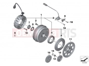 BMW Motorrad BMW 2003 F-Models F 650 GS Dakar 04 (0176,0186) Alternator