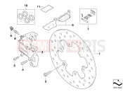 BMW Motorrad BMW 2003 F-Models F 650 GS Dakar 04 (0176,0186) Rear wheel brake