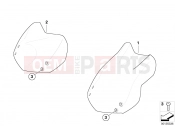 BMW Motorrad BMW 2003 F-Models F 650 GS Dakar 04 (0176,0186) Windshield