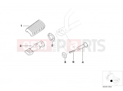 BMW Motorrad BMW 2003 F-Models F 650 GS Dakar 04 (0176,0186) Rear footrests