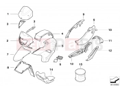 BMW Motorrad BMW 2003 F-Models F 650 GS Dakar 04 (0176,0186) Primed parts