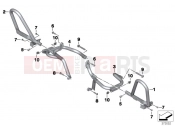 Engine roll bar, authority vehicles - BMW Motorrad R 1200 RT (0A03, 0A13) 2016