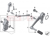 Outside shift-control components - BMW Motorrad R 1200 RT (0A03, 0A13) 2016