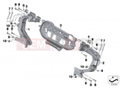 Trim bracket, front - BMW Motorrad R 1200 RT (0A03, 0A13) 2016