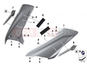 Side trim panel - BMW Motorrad R 1200 RT (0A03, 0A13) 2016