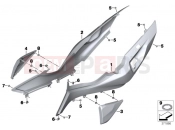 Tail trim - BMW Motorrad R 1200 RT (0A03, 0A13) 2016