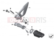 Footrest, front - BMW Motorrad R 1200 RT (0A03, 0A13) 2016