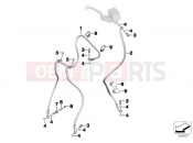 BMW Motorrad BMW 2016 C-Models C evolution (0C03) Brake lines, ABS, front