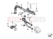BMW Motorrad BMW 2016 C-Models C 650 Sport 16 (0C04, 0C14) Coolant hoses / mounted components