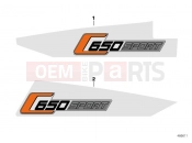 BMW Motorrad BMW 2016 C-Models C 650 Sport 16 (0C04, 0C14) Rear lettering