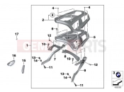 BMW Motorrad BMW 2016 C-Models C 650 Sport 16 (0C04, 0C14) Luggage grid