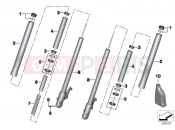 BMW Motorrad BMW 2016 C-Models C 650 GT 16 (0C05, 0C15) Telescopic fork, single parts