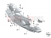 BMW Motorrad BMW 2016 C-Models C 650 GT 16 (0C05, 0C15) Footboards