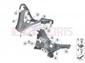 BMW Motorrad BMW 2016 C-Models C 650 GT 16 (0C05, 0C15) Handlebar cover