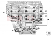 BMW Motorrad BMW 2014 S models HP4 (0D01, 0D11) Screw connection, engine housing