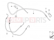 BMW Motorrad BMW 2014 S models HP4 (0D01, 0D11) Bowden cables