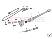 BMW Motorrad BMW 2014 S models HP4 (0D01, 0D11) Side stand