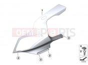 BMW Motorrad BMW 2014 S models HP4 (0D01, 0D11) Trim panel upper part